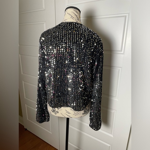 Southern Fried Chics sequin jacket bolero cardigan - Picture 4 of 7